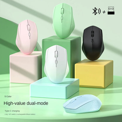 KEBIDUMEI Dual-Mode Bluetooth Mouse 2.4G Wireless Mouse Silent Mouse Rechargeable Gaming Mouse Mice For PC Laptop Windows MacOS