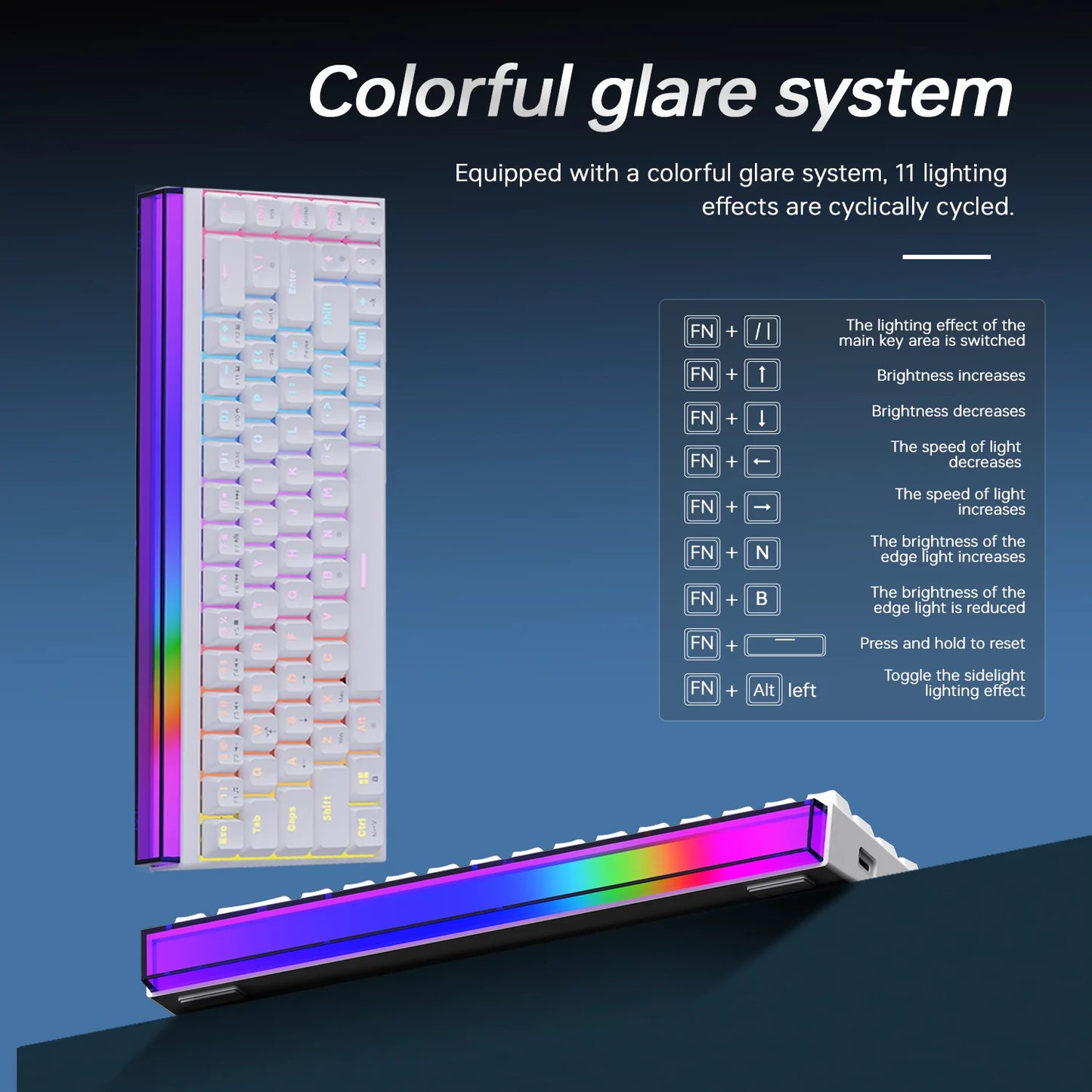 AJAZZ NK68 Wired Keyboard.