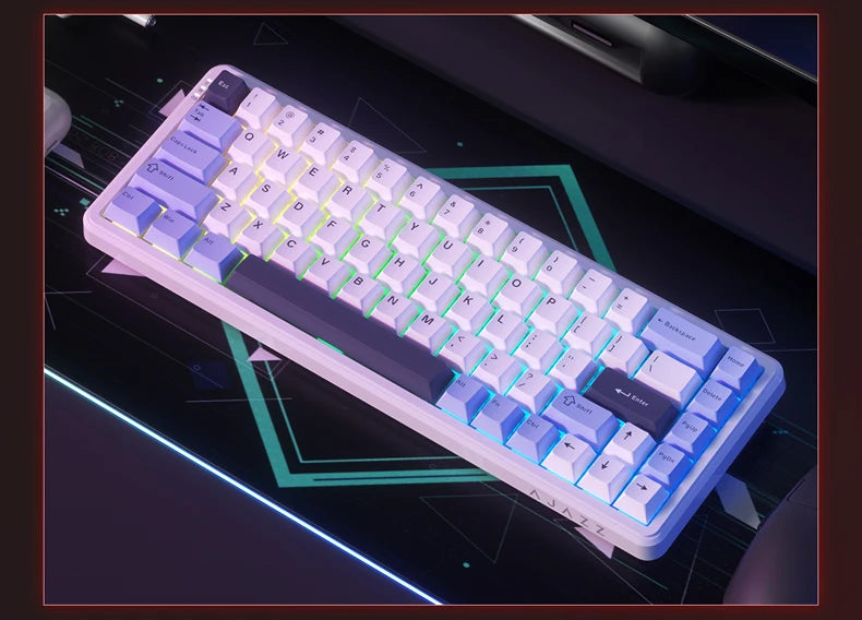 AJAZZ AK680 MAX/V2 Mechanical Keyboard HE Hall Effect Switch 60% 8k/1K RGB Wired/Wireless Gaming Rapid Trigger Magnetic Keyboard