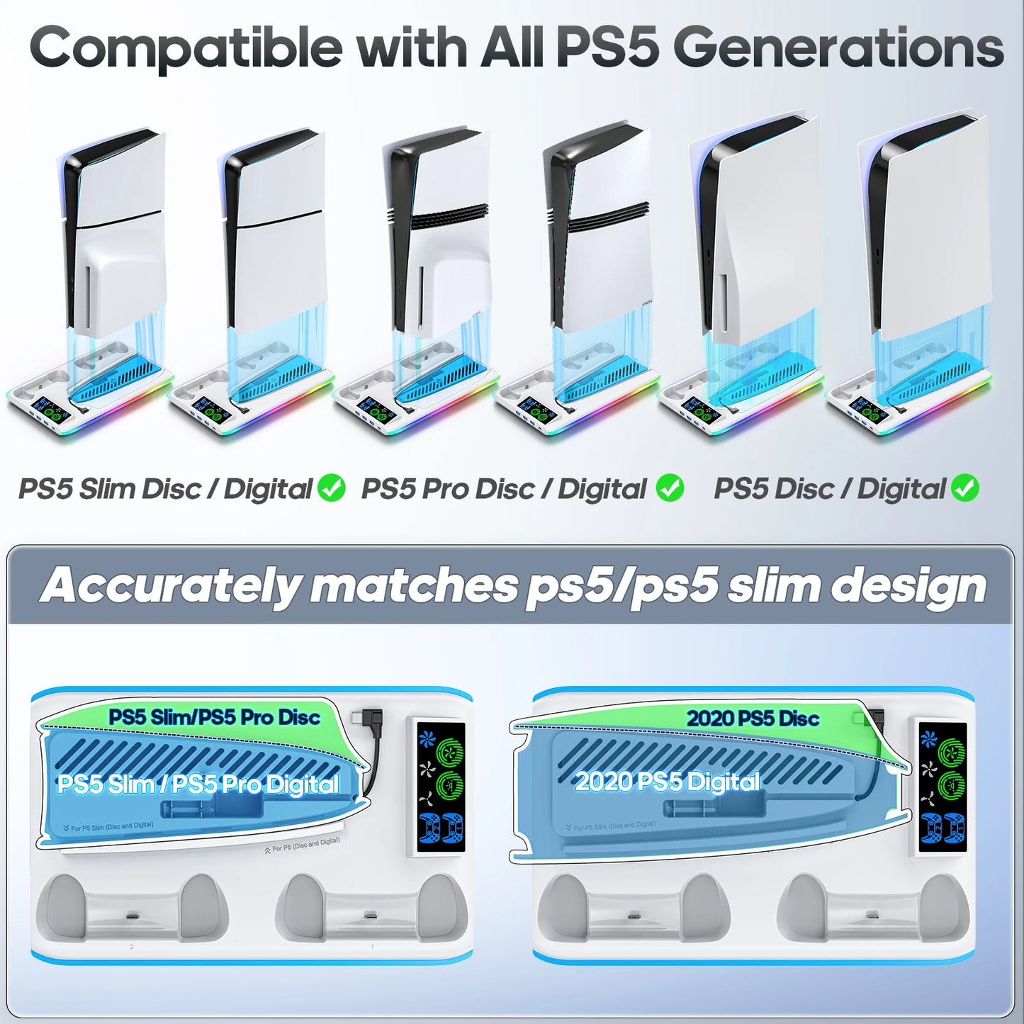 PS5 RGB Cooling Stand