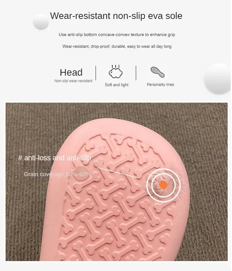 Tongue Kiss Slippers Big Eye Dog Slippers,Cute Funny Big Eye Dog Fun Cartoon Package Head Eva Slippers For Women