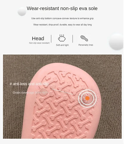 Tongue Kiss Slippers Big Eye Dog Slippers,Cute Funny Big Eye Dog Fun Cartoon Package Head Eva Slippers For Women