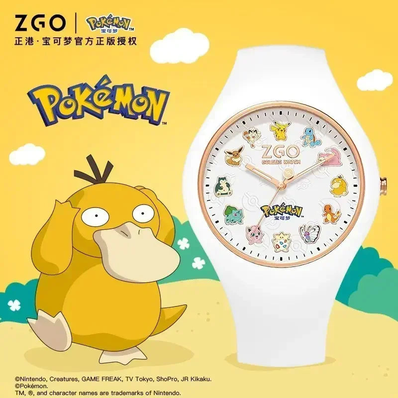 ZGO Co-branded  Watch Men's Sports Waterproof Student Trend Pikachu Quartz Electronic Watch Gifts
