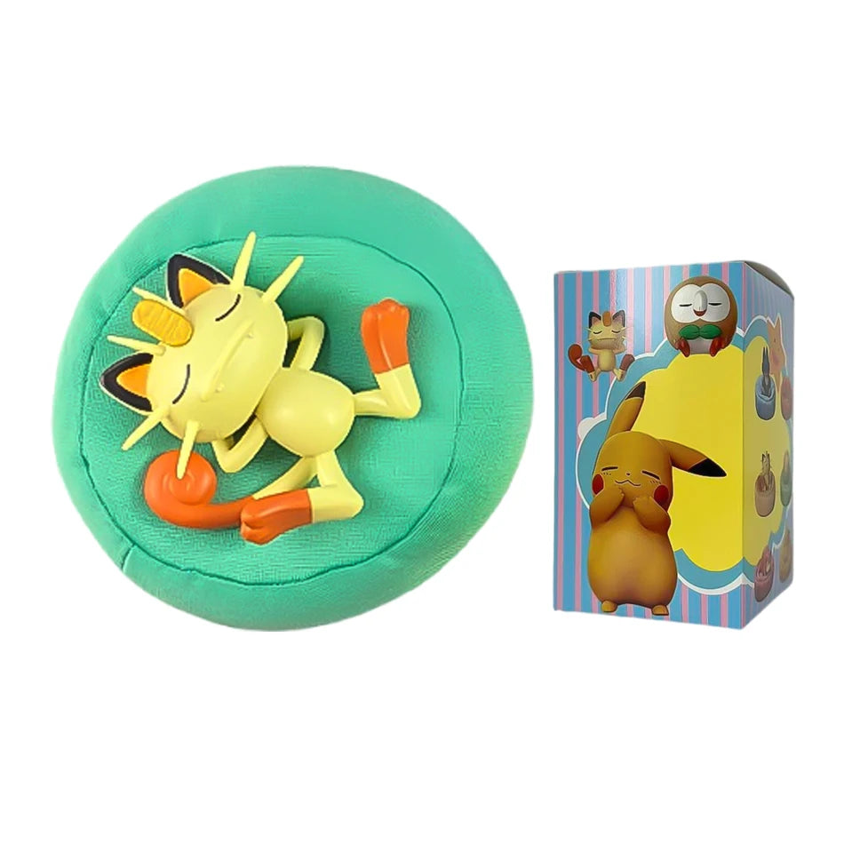 Anime Pok é mon blind box Model Figure 1-12 pcs Pikachu sleep Series Interior Hand Sleeping Position Toys Gift for sfriends