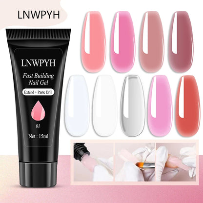 Professional Gel Nail Polish Kit Semi Permanent Gel Varnish Set Nail Art Manicure Kit And UV LED Nail Dryer Electric Nail Drill