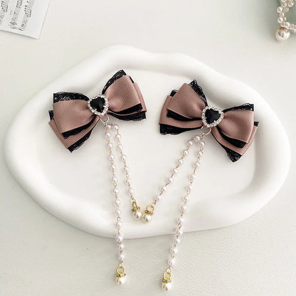 Lolita Hair Bow Clip Set.