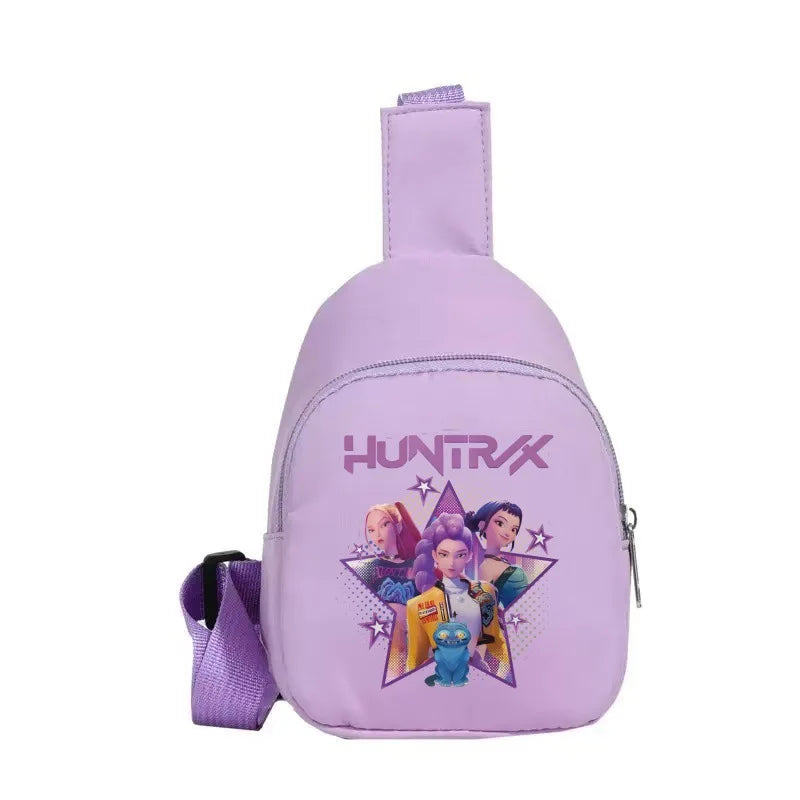 New Children Chest Bag Anime Cartoon Alphabet Fashionable Shoulder Diagonal Straddle Bag Girl Boy Cartoon Casual Chest Bags