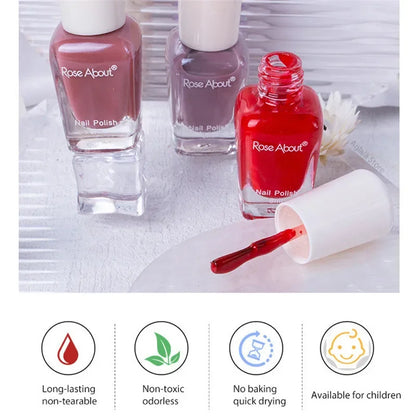 40 Colors Water-Based Nail Polish