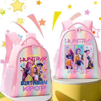 Backpack Rainbow Colors Student Backpackg KPOP Anime Tiger Schoolbag Holiday Gifts