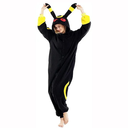 TAKARA TOMY Pokemon Kigurumi Onesie Snorlax Eevee Squirtle Gengar Pijama Cosplay Costume Halloween Adult Anime Umbreon Pajamas