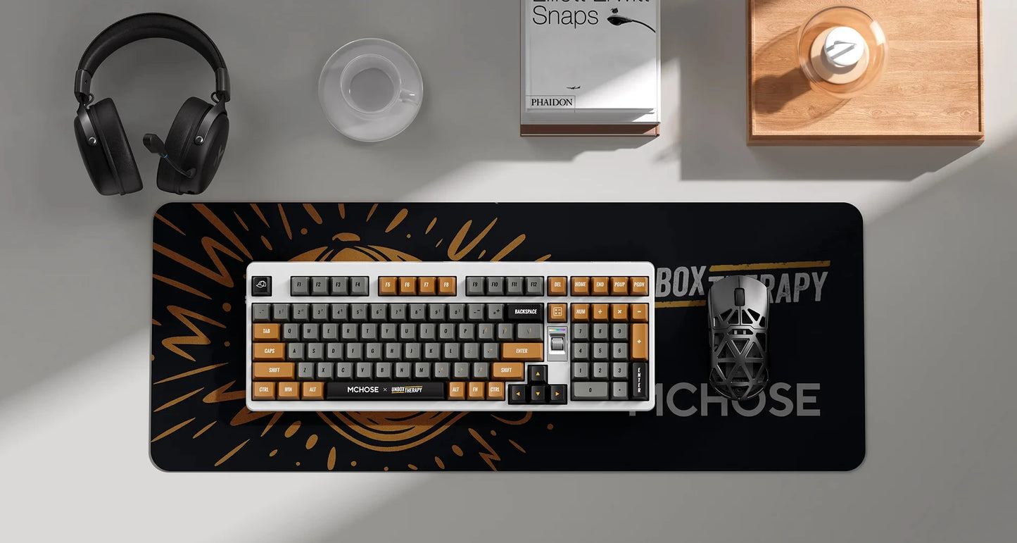 MCHOSE x Unbox Therapy - UT98 Mechanical Keyboard Wireless Quiet Offices KeyboardRGB Backlit Customized Gaming Silent Keyboard