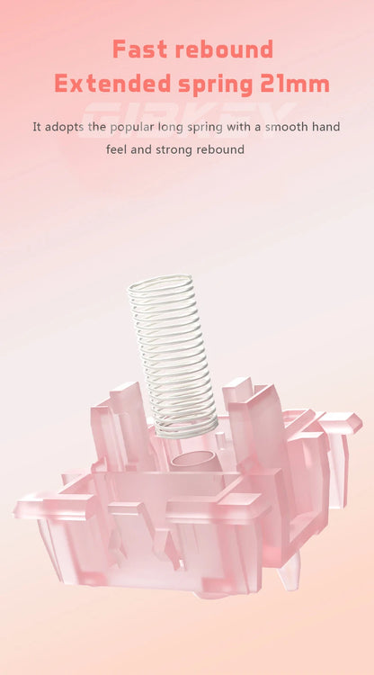 Outemu Silent Peach Switches.