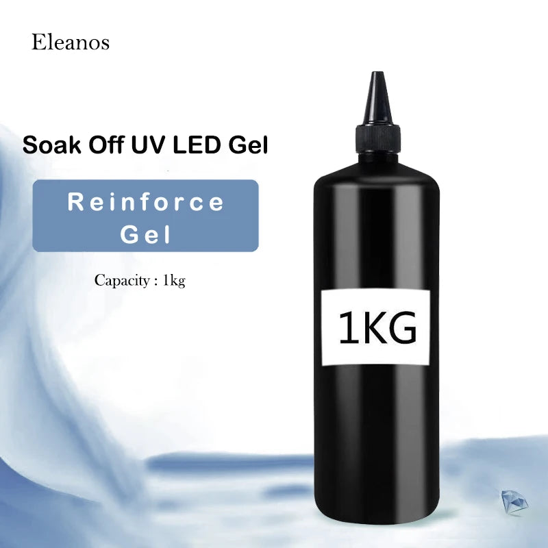 Eleanuos Super Quality Hema TPO Free 1KG No Wipe Top Coat Primer Base Coat UV Gel Soak Off Nail Supplier Gel Polish For Nail Art