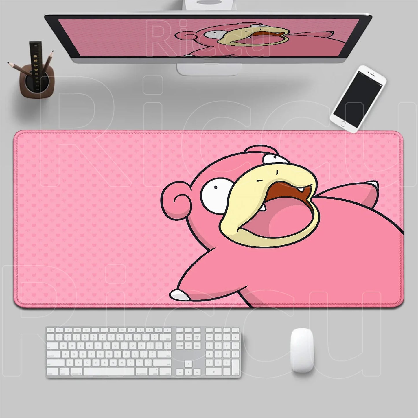 HD 900x400 Rubber Large PC Mousepad Gaming Mouse Pad Accessories Pikachu Slowpoke XXL Desk Keyboard Mat Computer Laptop Mausepad