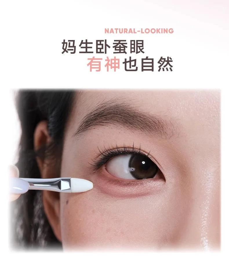 Judydoll 4 Colors Eyeshadow Palette Blush Eyeliner Eye Shadow Highlight Contour Palette Silkworm Plate Face Brighten Makeup