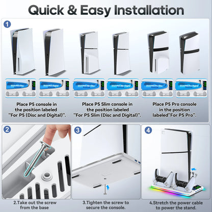 PS5 RGB Cooling Stand