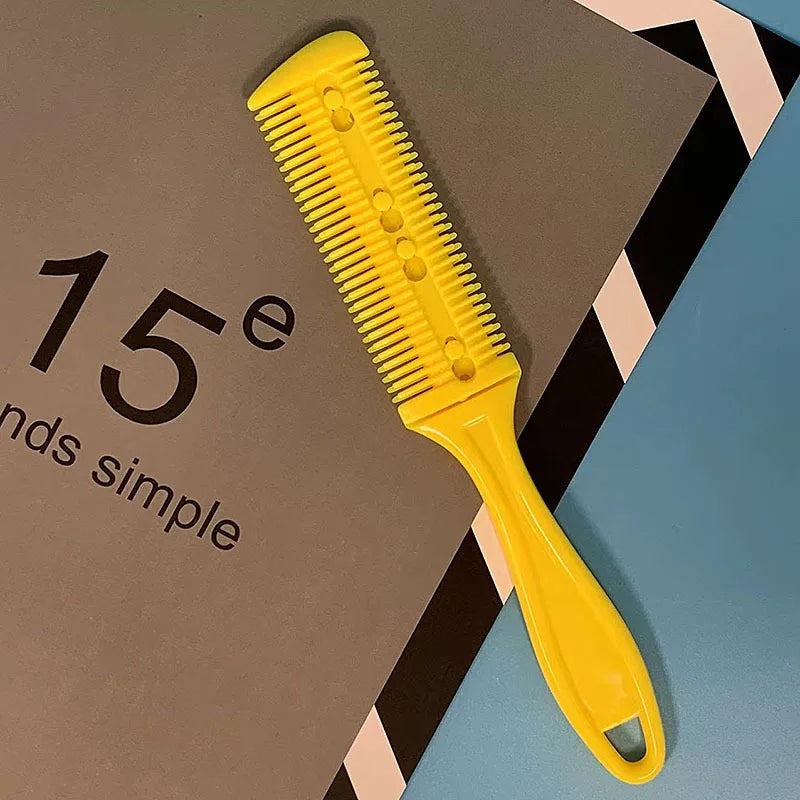1pc Hair Cutting Comb Hair Brushes with Razor Blades Hair Trimmer Cutting Thinning Tools Barbershop Hair Salon Styling Tool Comb