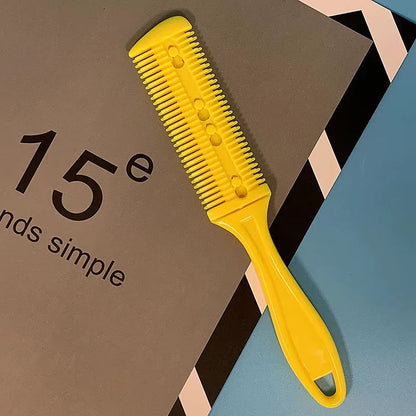 1pc Hair Cutting Comb Hair Brushes with Razor Blades Hair Trimmer Cutting Thinning Tools Barbershop Hair Salon Styling Tool Comb