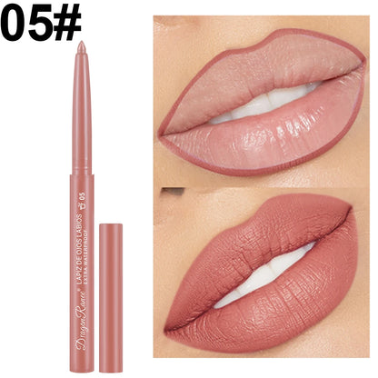 Dragon Ranee Automatic Rotating Lip Liner: Waterproof Matte Contouring Pencil