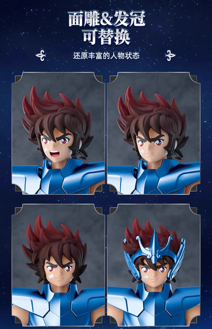 Original BLOKEES Saint Seiya Sagittarius Seiya Pegasus Aiolos Tenma Pegasus Action Figure Toy Assembly Figure Toys Gift