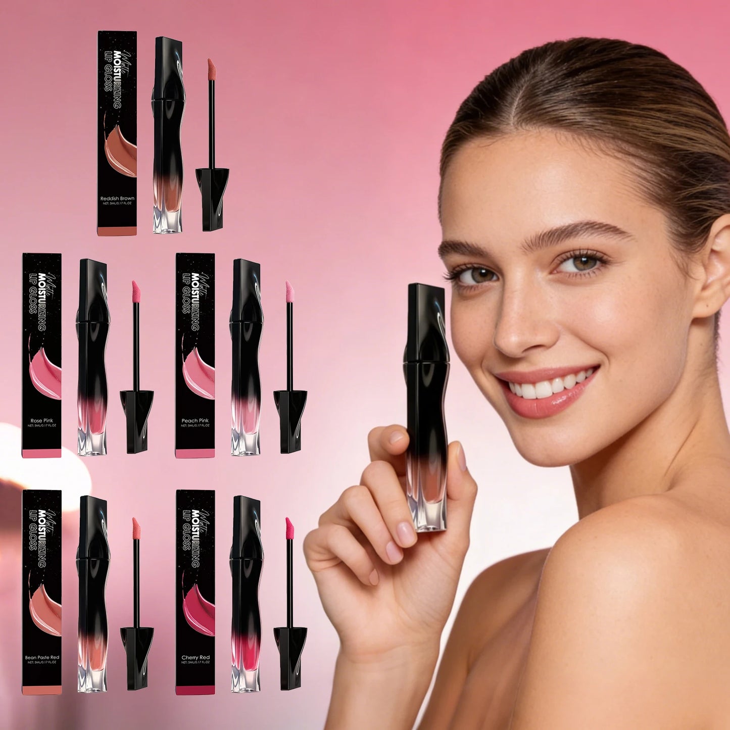 Premium Matte Lip Balm Smooth Matte Finish Reduce Dry Lines Lasting Pigment Natural Look Lightweight Moisturize 6-Color Lipstick