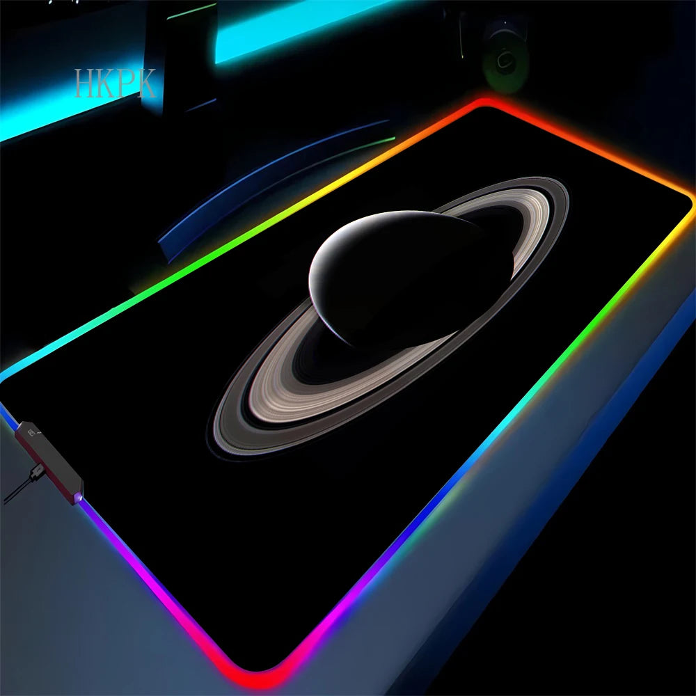 RGB Galaxy Milky Way Mouse Pad XXL 90X40 Carpet PC Gamer Computer Keyboard Desk Mat Anti-slip Mousepad Gaming Led Backlight Mats