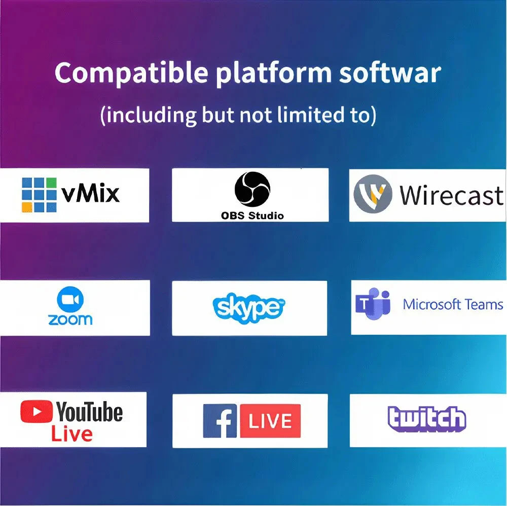 4K PTZ Video Conference Camera Kit with 20X Zoom & NDI