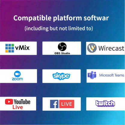 4K PTZ Video Conference Camera Kit with 20X Zoom & NDI