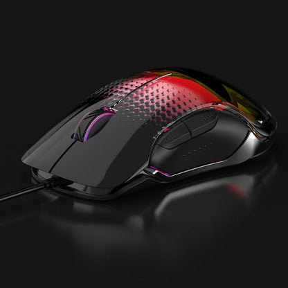AJAZZ AJ358 Wired Gaming Mouse, PMW3325 Sensor, 10000 Adjustable DPI, Hollow Breathable Ergonomic Computer Mouse