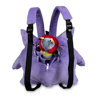 Cute Pokemon Backpack Kawaii Japanese Style Plush Bag Gengar Eevee Snorlax Backpack Schoolbag Cosplay Props Fashion Gifts