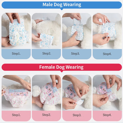 Disposable Dog Diapers 10-Pack 🐶