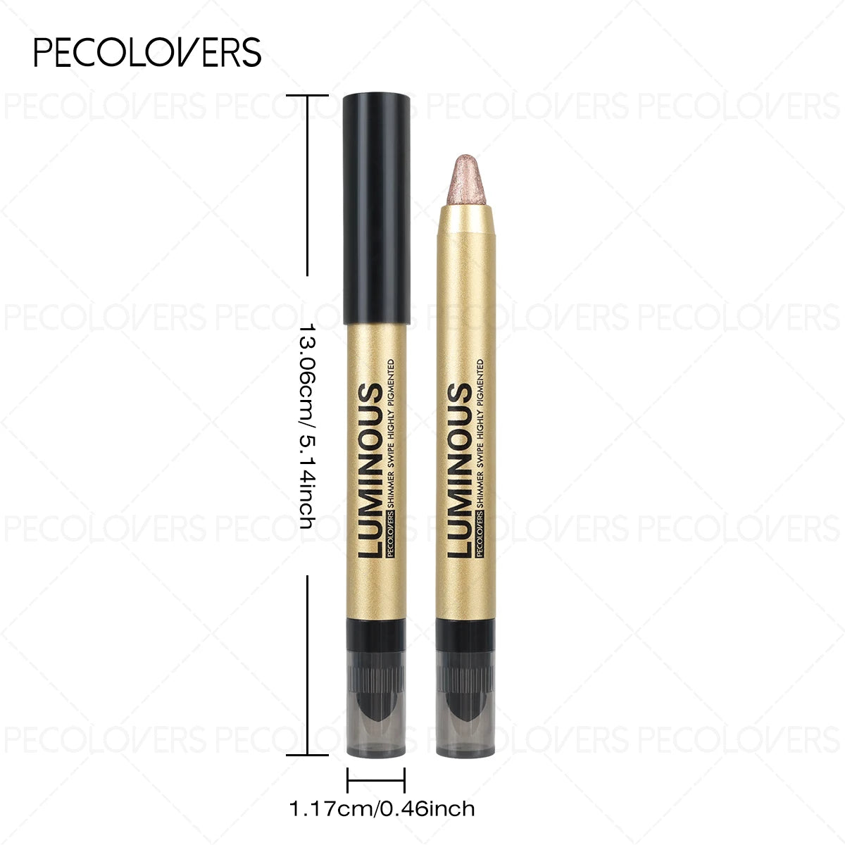 1PC Shimmer Glitter Contouring Eyeshadow Pencil - Double-headed Lazy Eyeshadow Stick, Ideal Gift for Women