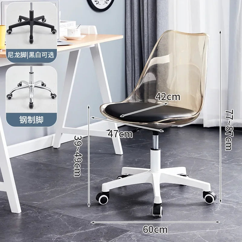 Transparent Swivel Office Chair