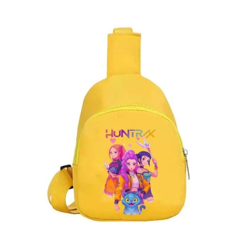New Children Chest Bag Anime Cartoon Alphabet Fashionable Shoulder Diagonal Straddle Bag Girl Boy Cartoon Casual Chest Bags