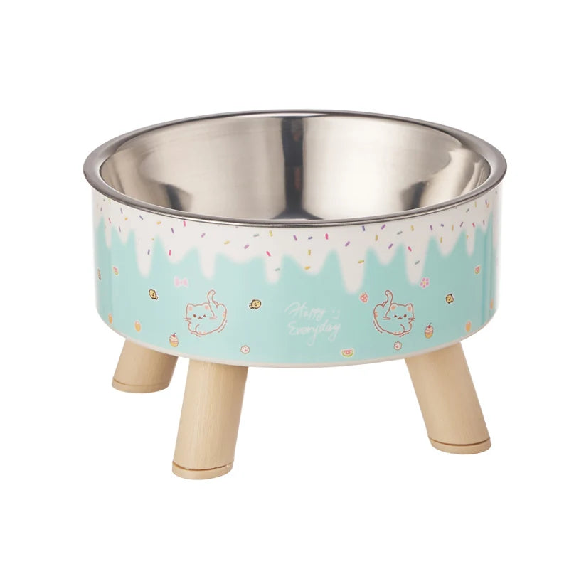 Ice Cream Design Raised Pet Bowl 🍦🐶🐱