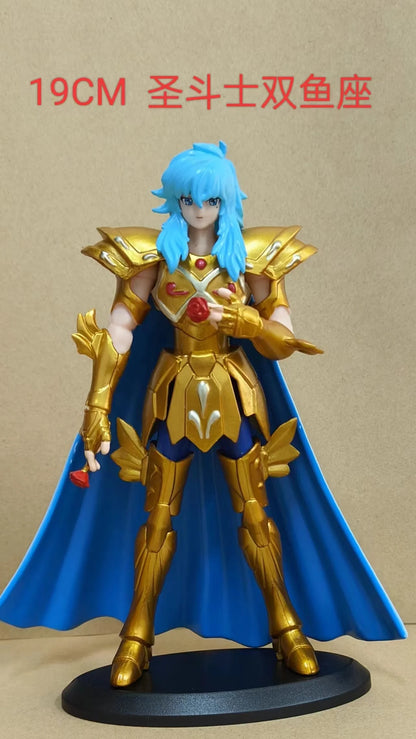 19cm Anime Dark Saint Seiya Figure Phoenix Ikki Hyoga Seiya Shiryu Action Figures Box Figure Collection Decoration Toys Hobbies