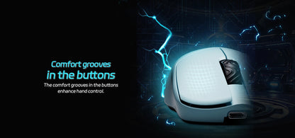 SCYROX V6 Gaming Mouse, Pixart 3950, Optical Switches, Web Based Software, 8K Dongle Included