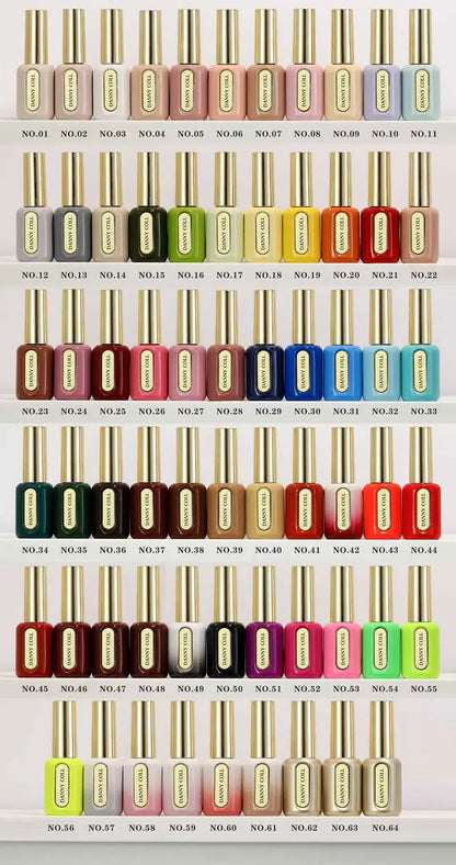Danny Coll HEMA TPO Free Gel Nail Polish  64pcs With Color Chart 15ml Semi-permanent Nail Polish For Manicure Nail Salon UV Gel
