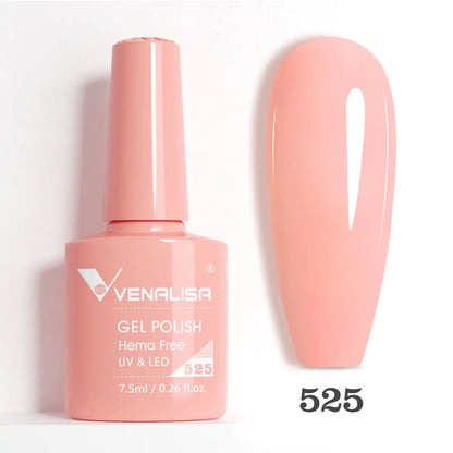 Venalisa VIP5 Nail Gel Polish HEMA/TPO FREE Full Coverage Beautiful Semi Permanent Soak Off UV LED Gel Nail Polish Gel Lacquer