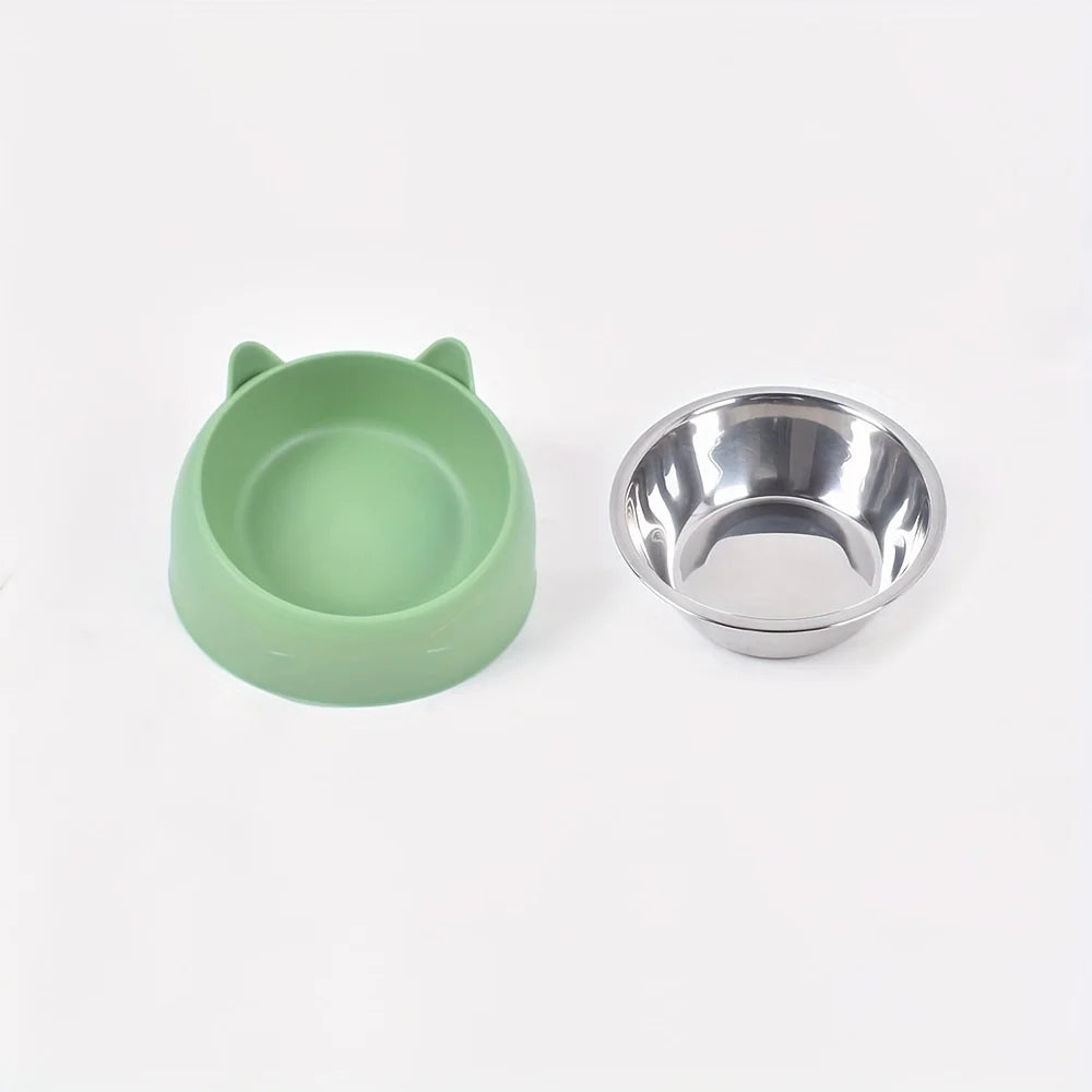 Elevated Stainless Steel Cat Bowl