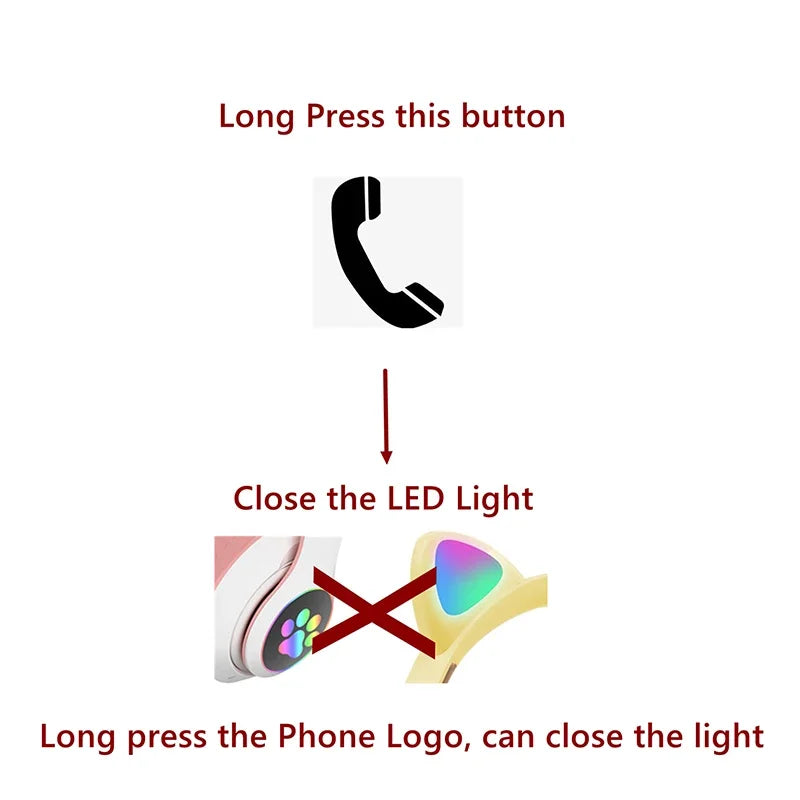 Cat Ears Bluetooth Headphones