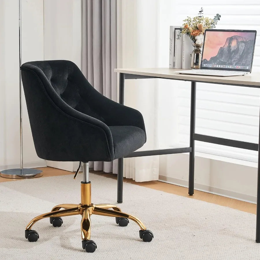 Velvet Swivel Office Chair