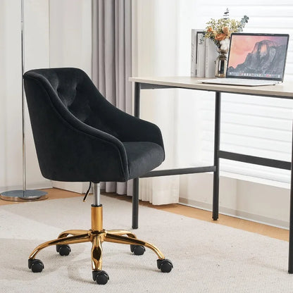 Velvet Swivel Office Chair