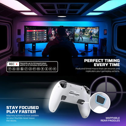 FANTECH NOVA II WGP16 Wireless Gamepad Gyro Sensor Hall Joystick and Effect Trigger for PS4 NS2 Wired Controller Gamer
