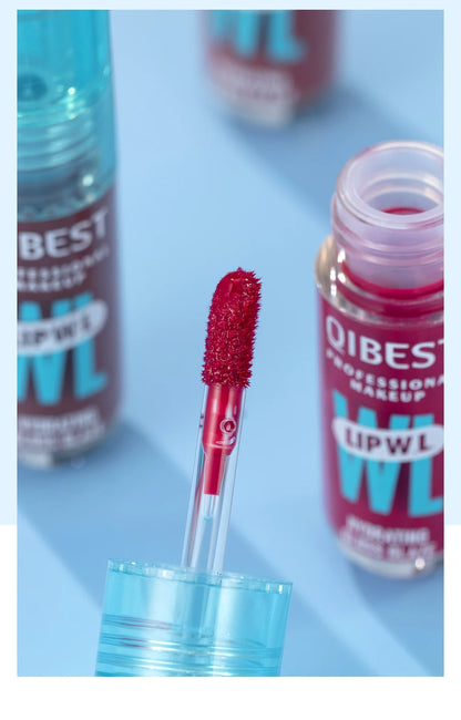 QIBEST Crystal Lip Gloss Mirror Watery Lip Glaze Long Lasting Moisturizing Lip Balm Plumping Gloss Oil Hydrating Makeup Lip Tint