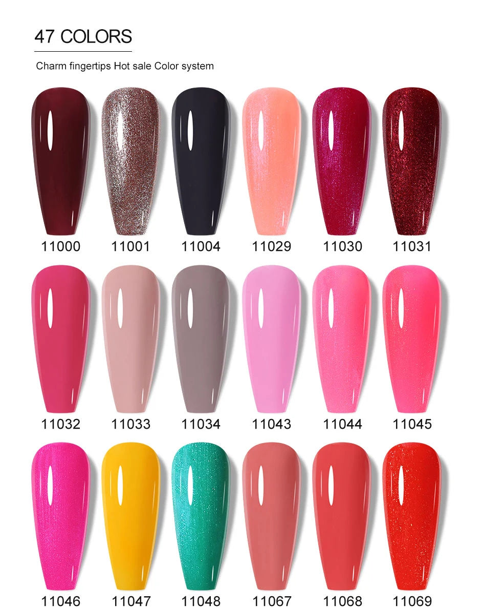 Clou Beaute 10/12/20/24pcs Gel Nail Polish Set Color 15ml White Glass Bottle Nail Art Kit Semi Permanent Gellack Nail Varnish