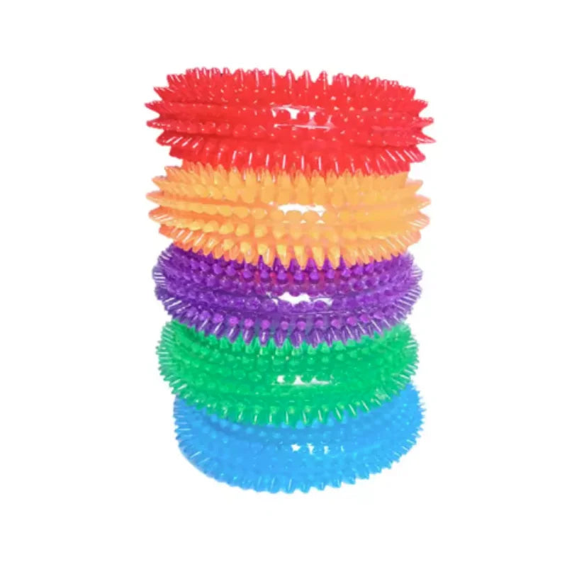 Pet Chew Toy Soft Rubber Bite-resistance Bone Shape Teeth Grinding Chewing Toys for Small Dogs Training Pet Supplies