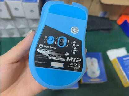Mechanical Gear Wireless Bluetooth Dual-mode Silent E-sports Gaming Mouse with Type-C Charging