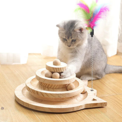 Wooden Cat Track Toy.