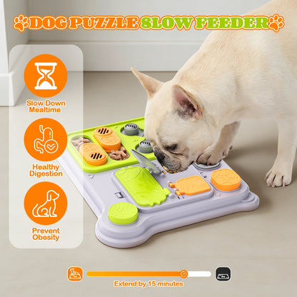 This new interactive dog puzzle toy doubles as a pet treat dispenser. Perfect for IQ training of small and medium-sized dogs